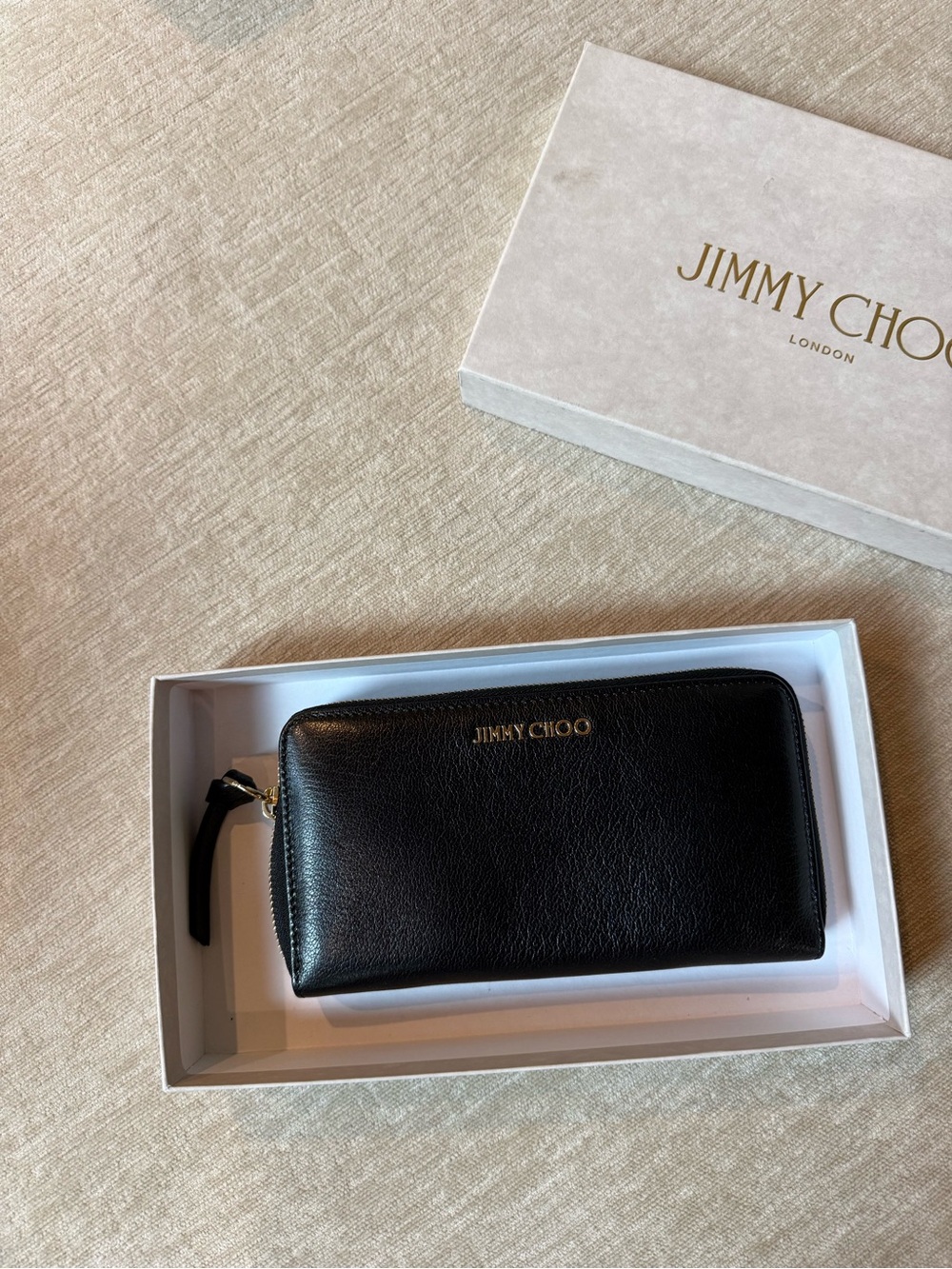 Jimmy Choo Wallet with Gold Logo